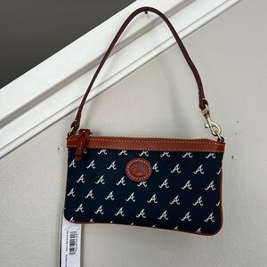 Dooney And Bourke Atlanta Braves Large Slim Wristlet